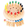 Kids Wooden Memory Match Stick Chess Game Puzzle Toy Training Fun Board Game Set