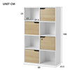 4 Tier Cube Bookcase Shelving Display Shelves Storage Unit Organiser Display