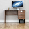 SALE Charles Computer Desk Walnut Table PC Laptop Shelf Home Office Study