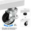 Mobile Side Table, C Shaped Sofa End Table, Coffee Snack Table for Living Room