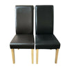 Top Quality Faux Leather Dining Chair Roll Top Scroll Back Kitchen Furniture