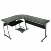 L Shaped Computer Desk Corner Gaming Table Workstation Home Office 112CM Length