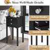 Modern Versatile Side Table End Table Sofa Bedside Table Nightstand W/ 2 Drawers