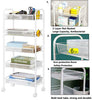 5Tier Kitchen Rolling Trolley Storage Rack Vegetable Fruit Cart Organiser Wheels