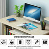 120cm PC Table Computer Laptop Desk Study Workstation With 2 Drawers Bookshelf