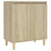 Slim Hallway Cabinet Cupboard Modern Side Table Console Narrow Unit Brown Small
