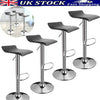 2/4 x Bar Stools Gas Lift Swivel Stool Hub Club Cafe Breakfast Chairs PU Leather