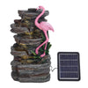 Large Rockery Water Feature Solar Power Water Fountain Garden Statues Outdoor