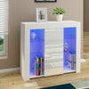 Modern TV Unit Cabinet Sideboard Stand Matt body and High Gloss Doors LED Lights