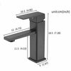 Modern Bathroom Basin Taps Mixer Tap Single Lever Mono Brass Tap Black Faucet