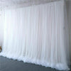 2m Wedding Ceiling Drapery Backdrop Curtain Window Curtain 3 Tier Voile Chiffon