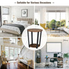 2-Tier Industrial Round End Table Coffee Snack Table Laptop Stand Nightstand
