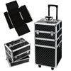 Extra Large Makeup Case Hairdressing Vanity Beauty Trolley Cosmetic Box Storage