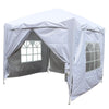 2.5x2.5m Pop Up Gazebo Marquee Outdoor Garden Party Tent Canopy 4 Side Panels