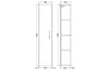 300mm Wall Hung Bathroom Cabinet Shelf Cupboard Storage Unit Gloss White