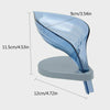 Creative Leaf-shaped Soap Dish Soap Box with Suction Base Soap Holder Drainage
