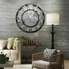 Vintage Handmade Clock Large Gear Wall Clock Rustic Wooden Luxury Art Home Decor