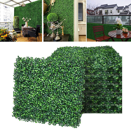 6/12/18x Artificial Fence Panel Garden Wall Fence Privacy Hedge Screen Barrier