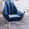 Stylish Upholstered Chair Cosy Sofa Reading Tub Chair Crease Stitched Back Home