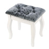 Crushed Velvet Dressing Table Stool Button Top Piano Room Chair Rest Makeup Seat