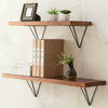 2PCS Durable Hairpin Industrial Wall Shelf Bracket Support Metal Prism Mount