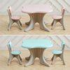 Kid Table and 2 Chairs Set Activity Play Table Study Writting Desk for Toddlers