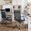 Home Office Chair High Back Computer Mesh Chair with Arms for Study Work Black