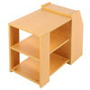 Bedside Table Side End Cabinet With Shelves Unit Storage Bedroom Nightstand