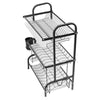 Stainless Steel Dish Drainer 3 Tier Bowls Wash Up Holder Drying Basket Cups Rack