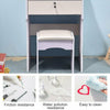 Modern White Dressing Table Set Makeup Vanity Desk With Stool Mirror &Drawer