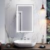 LED Sliding Door Bathroom Mirror Cabinet With Shelf Storage IP44 Rated 430x690mm