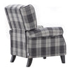 Recliner Armchair Retro Wingback Fabric Fireside Chair Sofa Upholstery Lounger