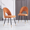 2 4 6 Dining Chairs Velvet Padded Seat Metal Legs Kitchen Dining Room