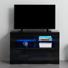 Modern TV Unit Stand Cabinet High Gloss Doors Sideboard Living Room LED Light