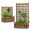 UNHO Elevated Raised Garden Bed Vegetables Flower Herb Planter Box Outdoor Decor