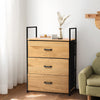3/4/6 Drawers Chest of Drawers Bedroom Storage Cabinet Fabric Organizer Unit Oak