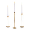 Taper Candle Holders Candlesticks Set of 3 Metal Single Tall Candles Stick Decor