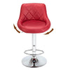 2Pc Bar Stools PU Leather Kitchen Swivel Gas Lift Stools Breakfast Pub Chairs UK