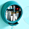 Wall-Mounted ABS Makeup Cosmetic Storage Box Dustproof Organizer Holder Rack
