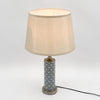 Blue And White Ceramic Table Lamp With High Quality Shade Home Decor Lighting