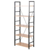 5 Tier Display Stand Shelf Storage Heavy Duty Rack Shelf Home Kitchen Metal Wood