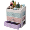 Makeup Storage Box Cosmetic Stationery 3 Drawer Desktop Table Organiser Holder