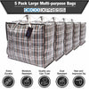 DECO EXPRESS Large Strong Laundry Bags Moving Storage Bag (Pack of 5 bags)