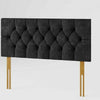 Headboard Plush Velvet Chesterfield - 2ft6, 3ft, 4ft, 4ft6, 5ft, 6ft