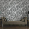 NEW ARTHOUSE VIP MOROCCAN STONE WALL GREY BRICK EFFECT PHOTO WALLPAPER 623009