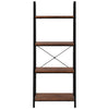 4 tier storage bookshelf display rack brown Storage Shelving living room