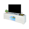 Modern LED Light TV Stand Table With Shelves High Gloss Living Room Furniture