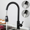 Black Kitchen Sink Taps Pull Out Spray Mixer Single Lever Swivel Spout Brass Tap