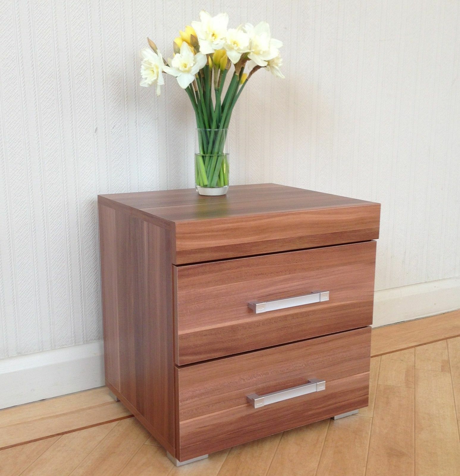 Walnut effect on sale bedside table