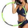 Collapsible Hula Hoop Fitness Padded ABS Exercise Weighted GYM Workout Hoola UK